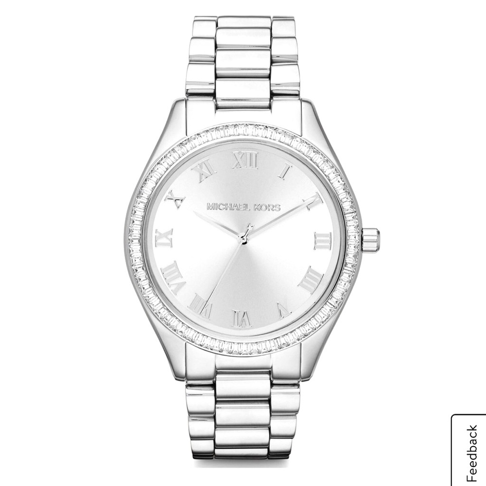 MICHAEL KORS SILVER TONE WATCH